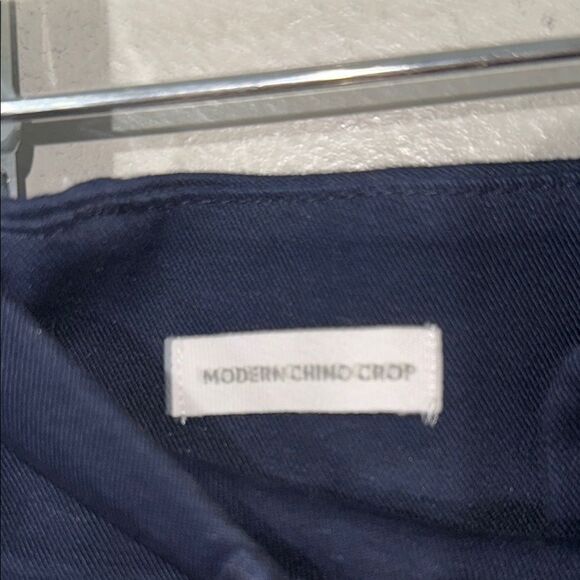 LOFT Navy Blue Modern Cropped Chinos - Picture 3 of 11